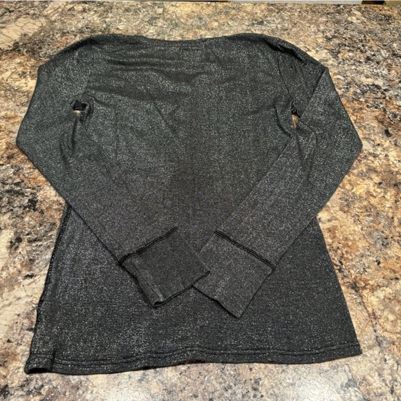 Women’s PINK metallic long sleeve shirt - Picture 5 of 5